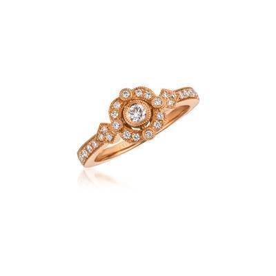 LeVian  Vanilla Diamonds® 3/8 cttw Ring set in 14K Strawberry Gold®