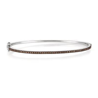 LeVian 14K Vanilla Gold® Bangle with Chocolate Diamonds® 1/2 cttw