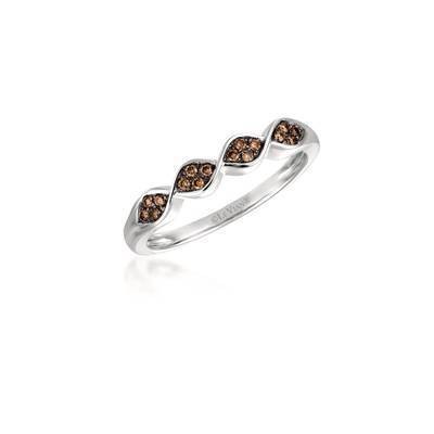 LeVian 14K Vanilla Gold® Ring with Chocolate Diamonds® 1/8 cttw