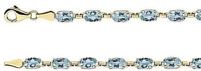 14kt Yellow Gold Sky Blue Topaz 7