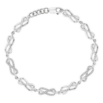 Stunning Diamond Infinity Bracelet