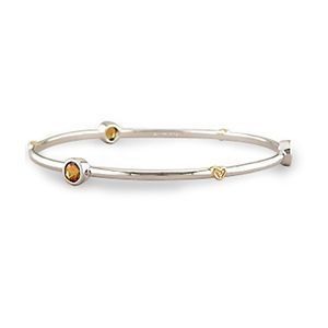 Sterling Silver Citrine Bangle