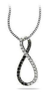Fashion Black & White Infinity Diamond Pendant