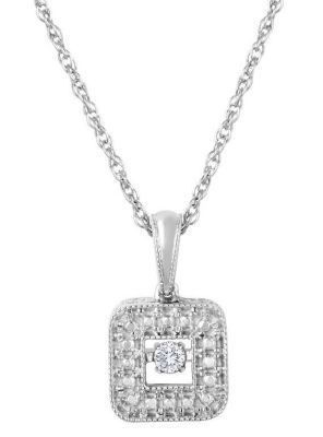 Elegant Heartbeat Diamonds Pendant