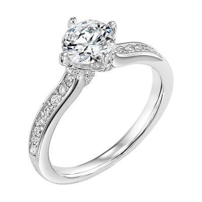 ArtCarved Round Diamond Engagement Ring