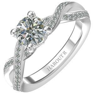 Harout R Infinity Shank Engagement Ring