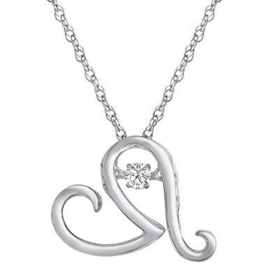 'Steal Her Heart' Heartbeat Diamond Pendant