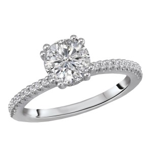 Elegant Classic Diamond Engagement Ring