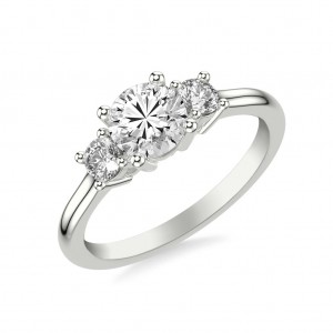 Classic Three Stone Diamond Engagement Ring