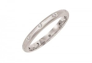 Stackable Drill Set Diamond Eternity Band