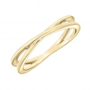 Polished Criss Cross Band