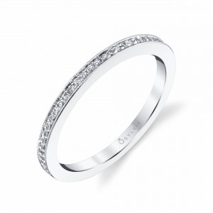 Classic Wedding Band with Milgrain Edge