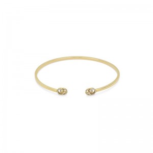 Gucci GG Running Diamond Cuff Bracelet