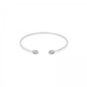 Gucci GG Running Diamond Cuff Bracelet