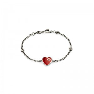 Gucci Red Heart Bracelet