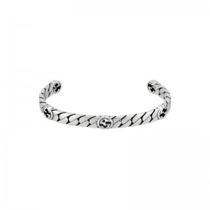 Gucci Interlocking G Cuff Bracelet with Link Design