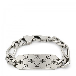 Gucci Signature Bracelet with Bee and Double G Motif