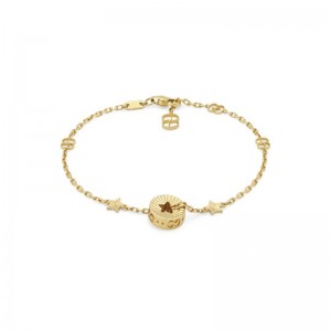 Gucci Icon Bracelet with Round Charm and Star Cut Out
