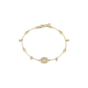 Gucci Interlocking G Diamond Bracelet