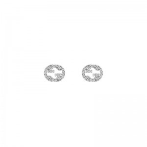 Gucci Interlocking G Gold and Diamond Earrings