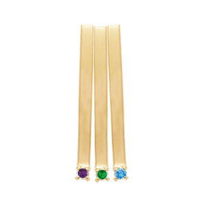 Birthstone Necklace Style 185 with 3 Stones