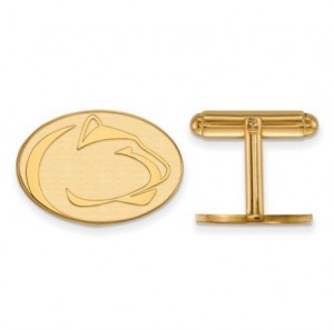 Penn State 14k Yellow Gold Lion Head Cuff Links
