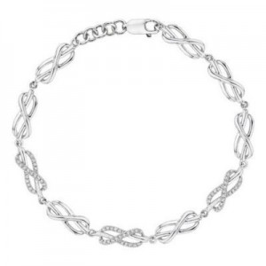 Stunning Diamond Infinity Bracelet