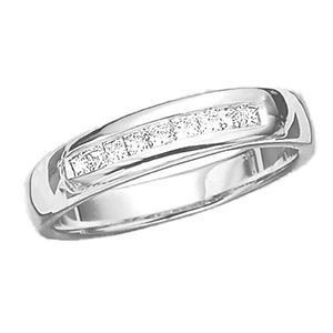 1/2 Carat Mens Princess Cut Diamond  Ring
