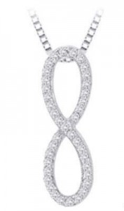 Chic Diamond Infinity Pendant