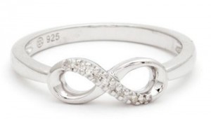Micro Pave Diamond Infinity Ring