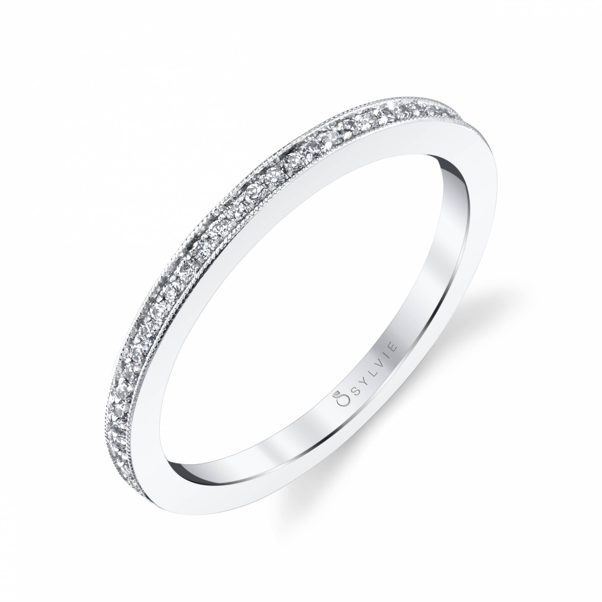 Classic Wedding Band with Milgrain Edge