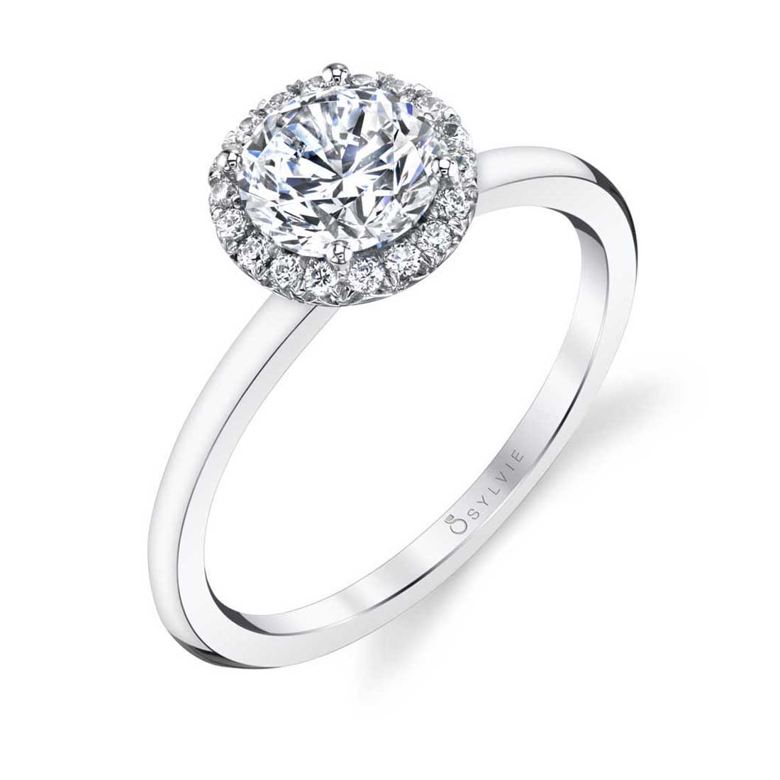 Elsie Classic Round Halo Engagement Ring