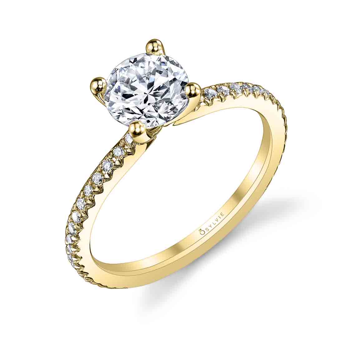 Adorlee Classic Diamond Engagement Ring