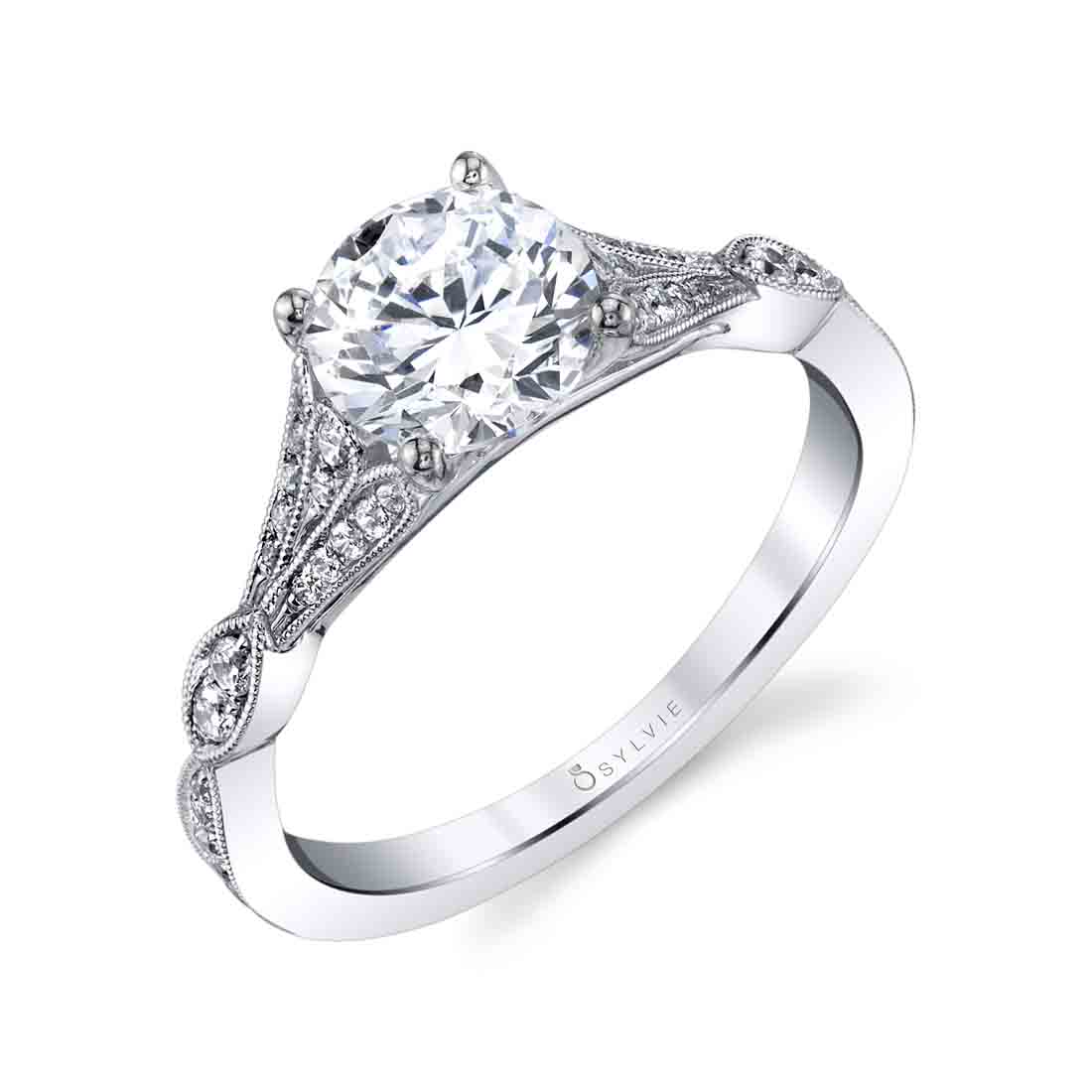 Renee Unique Vintage Diamond Engagement Ring