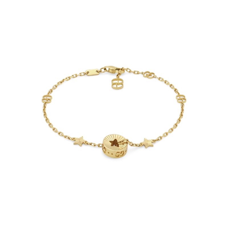 Gucci Icon Bracelet with Round Charm and Star Cut Out