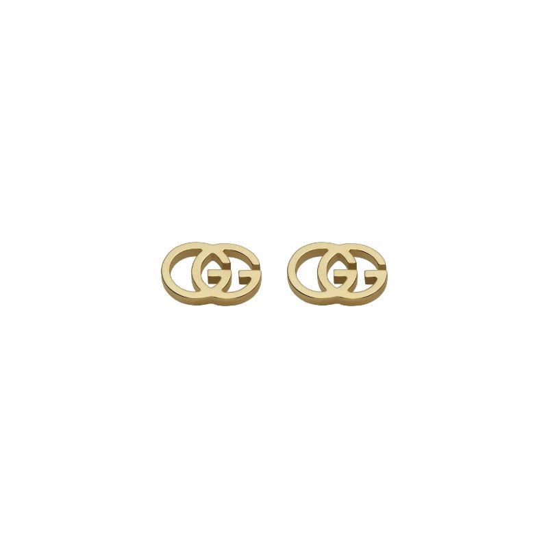 Gucci GG Running Earrings in Yellow Gold