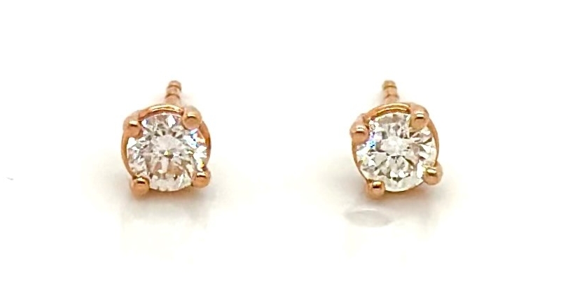 Estate 14kpg Diamond Studs