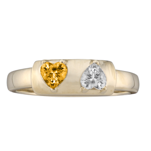 Mothers Ring Style 159 Birthstone Ring with 2 Stones