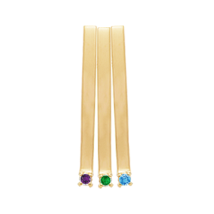 Birthstone Necklace Style 185 with 3 Stones