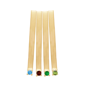 Birthstone Necklace Style 185 with 4 Stones