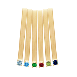 Birthstone Necklace Style 185 with 7 Stones