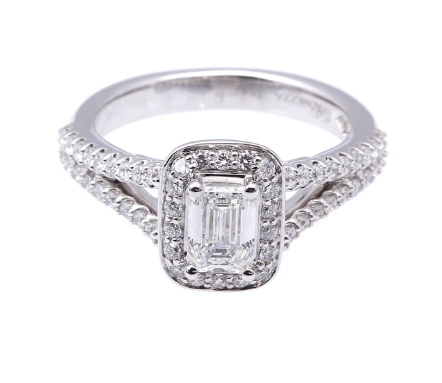 Emerald Cut Diamond Fancy Ring