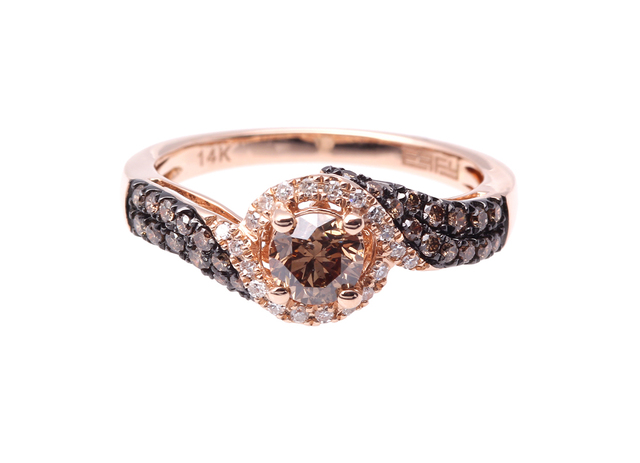 Cognac Diamond Ring