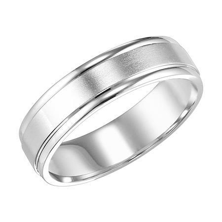 Polenza Gents Brushed Finish Wedding Band