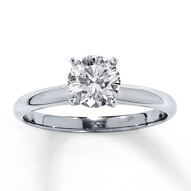 1 carat Round Diamond Solitaire Engagement Ring