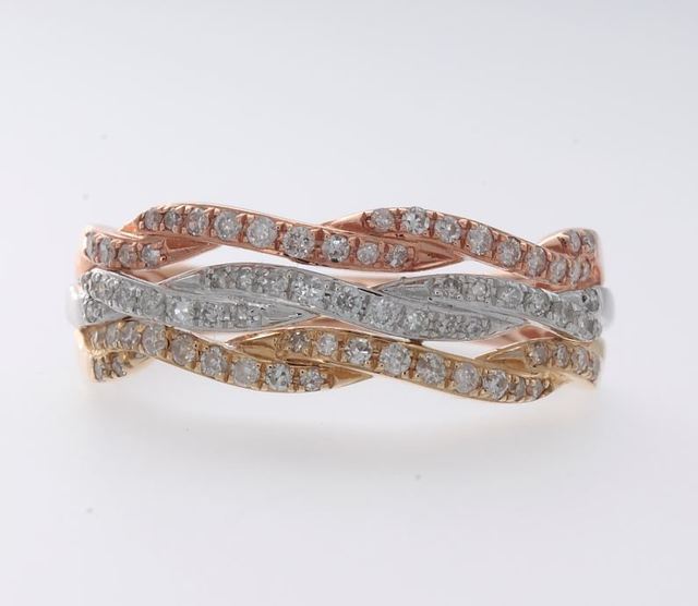 Effy Three Tone Diamond Ring