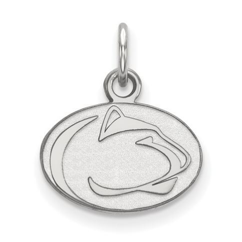 Penn State 14k White Gold Lion Head Pendant Extra Small