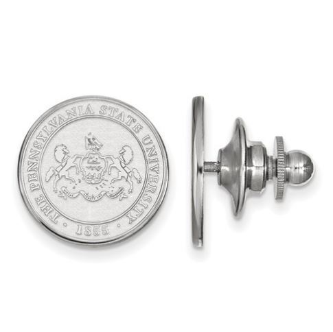 Penn State 14k White Gold University Crest Lapel Pin