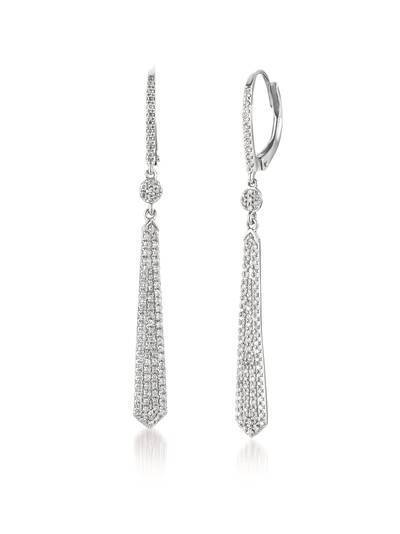 LeVian 14K Vanilla Gold® Dangle Earrings with Vanilla Diamonds® 1/2 cttw