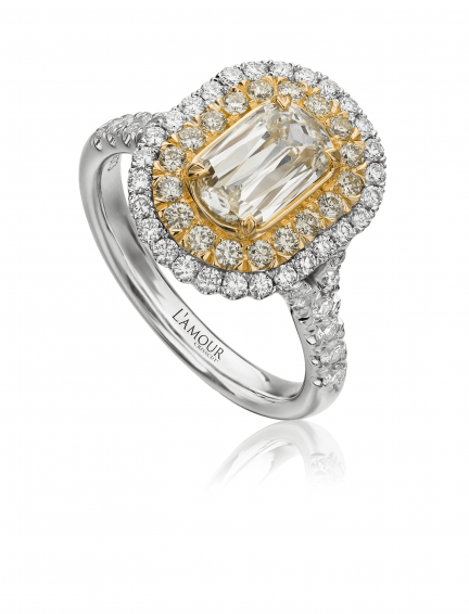 Christopher Designs L124-075YD Engagement Ring